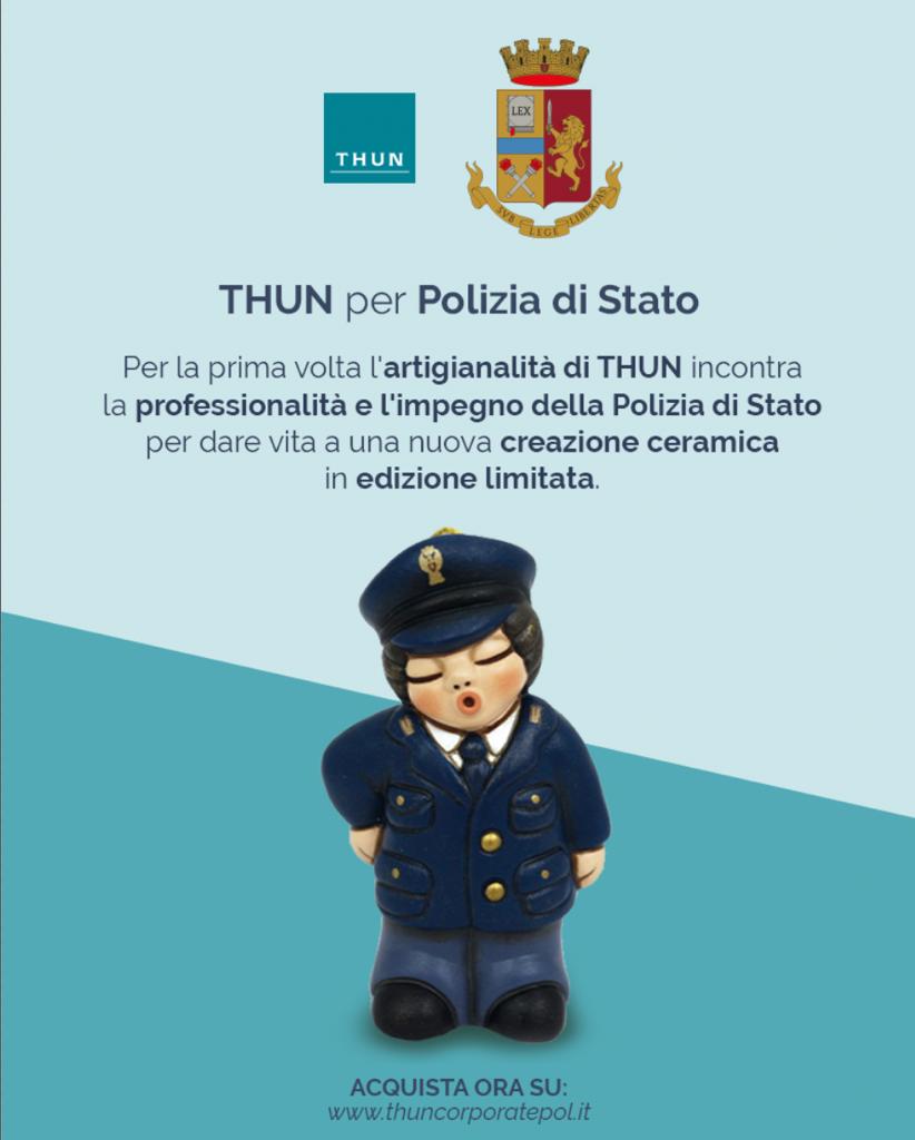 Progetto corporate Polizia di Stato THUN S.p.A. - acquista un oggetto decorativo speciale per aiutare chi è meno fortunato di te